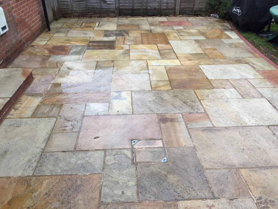Clean patio after cleaning